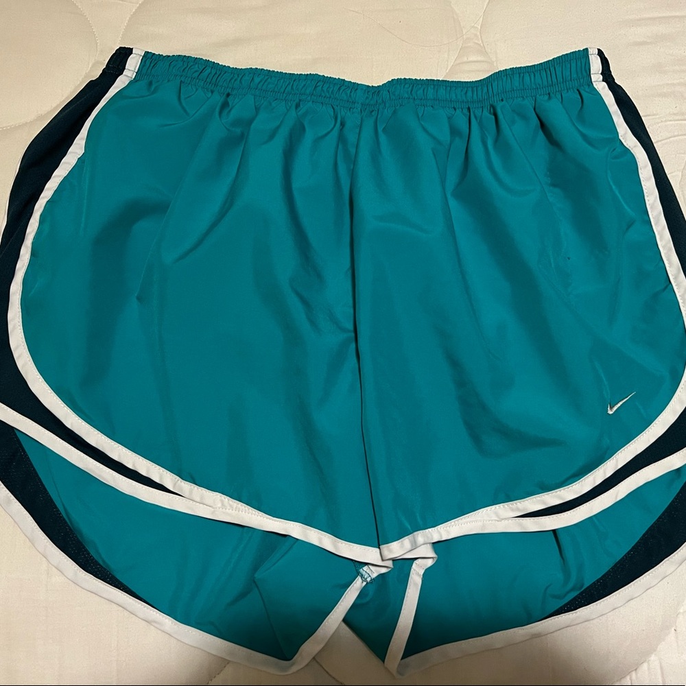 Nike Women’s Dri-Fit Shorts - Teal - Size 1XL